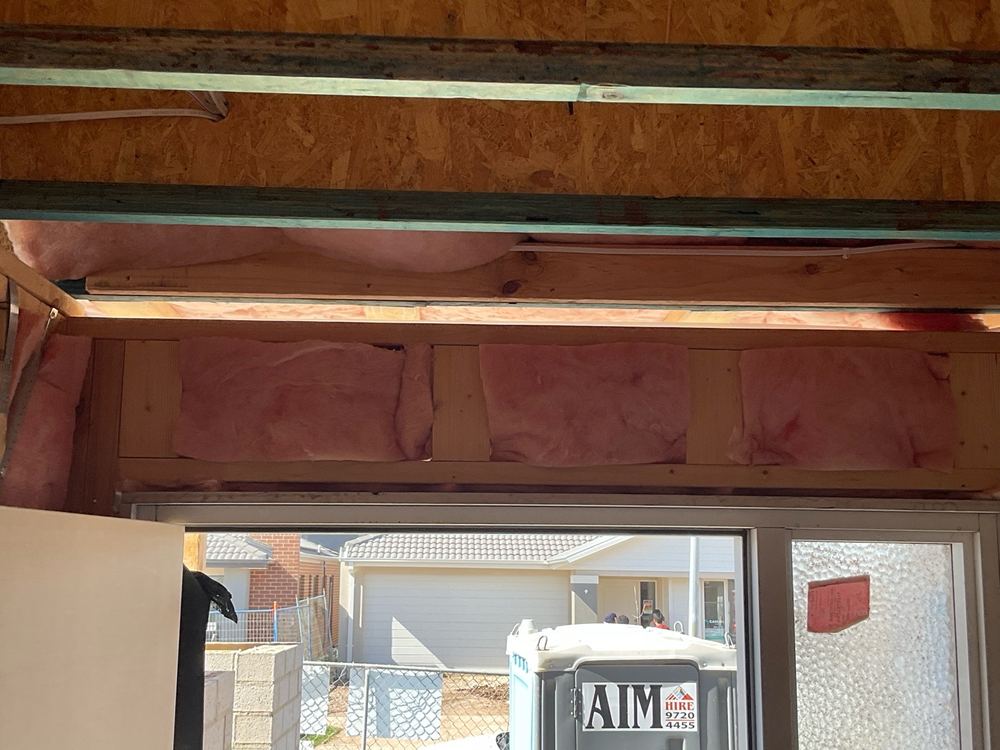 Gaps between wall batts where insulation has to form a continuous layer, Werribee